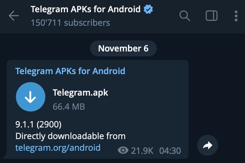 فایل  apk رسمی سایت تلگرام (۱۵ …