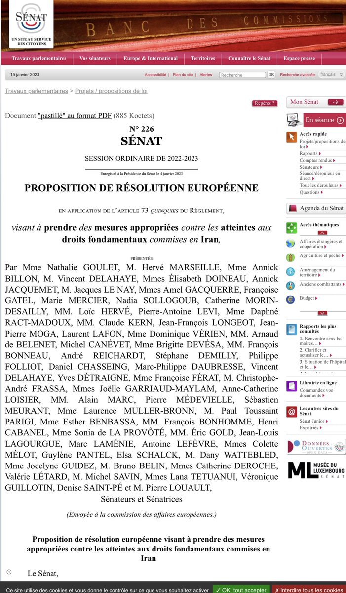 بیش از ۶۰ سناتور فرانسوی رسما  &#8230; 630691001673809202